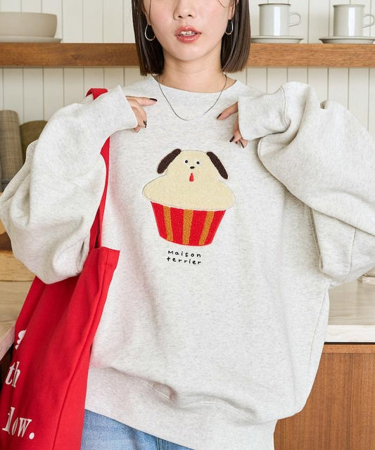 Maison terrier / メゾン・テリア 毛圈繡衛衣