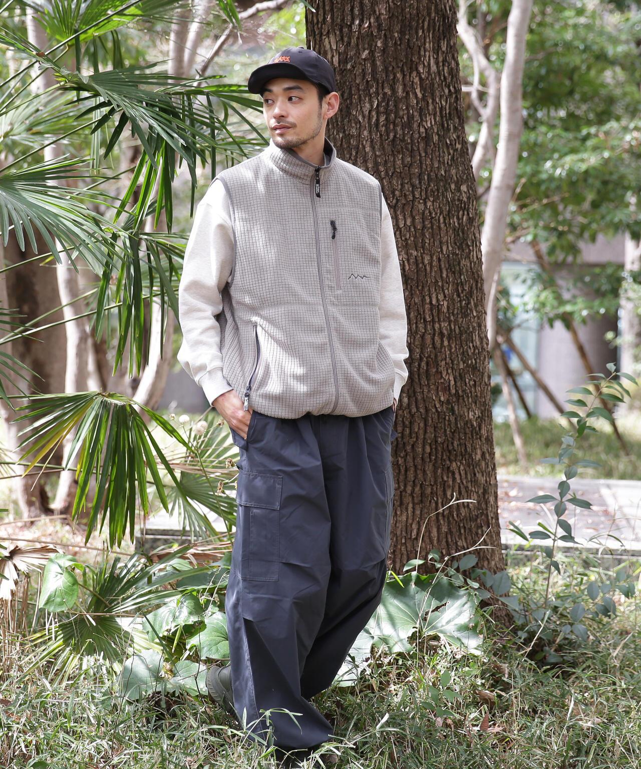 MANASTASH/GRID抓絨可雙面穿馬甲