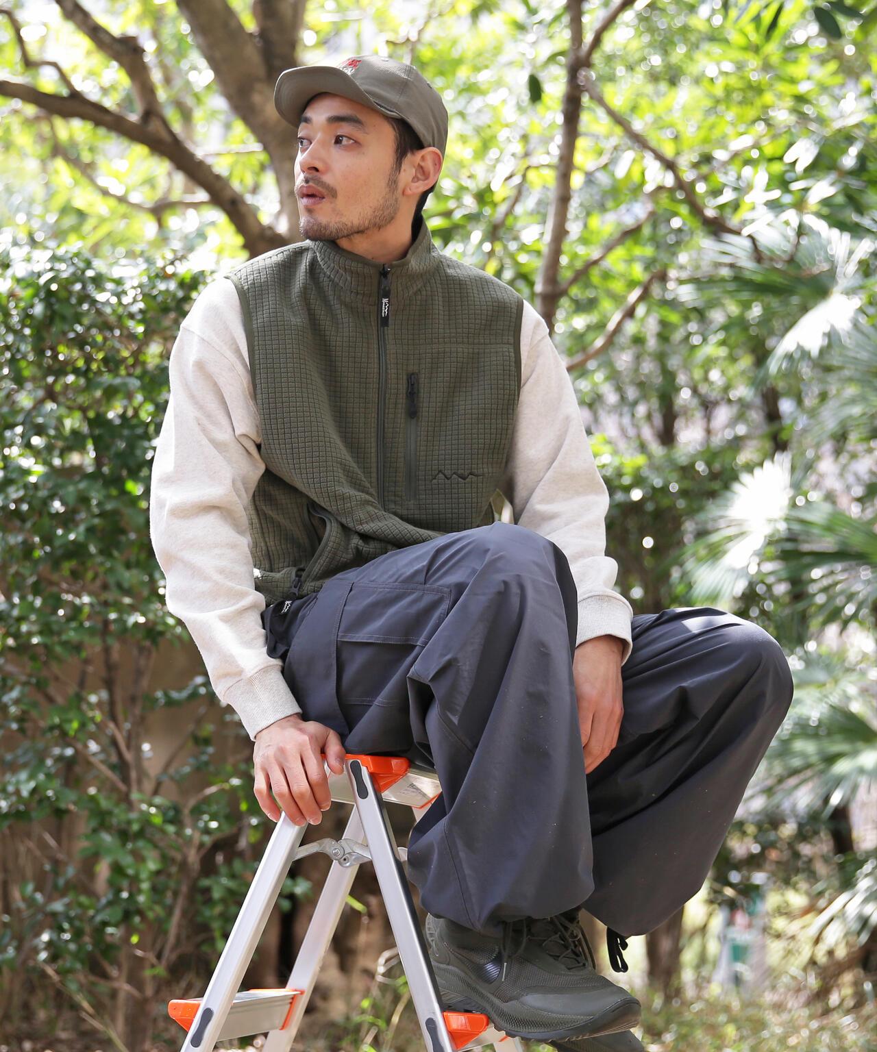 MANASTASH/GRID抓絨可雙面穿馬甲