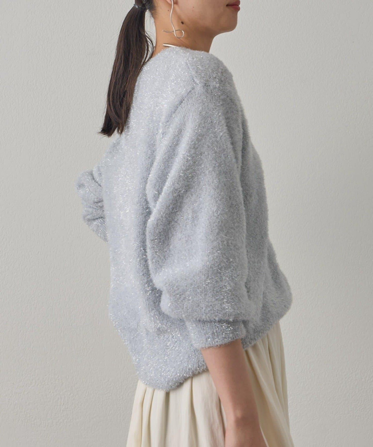 亮片針織套頭衫