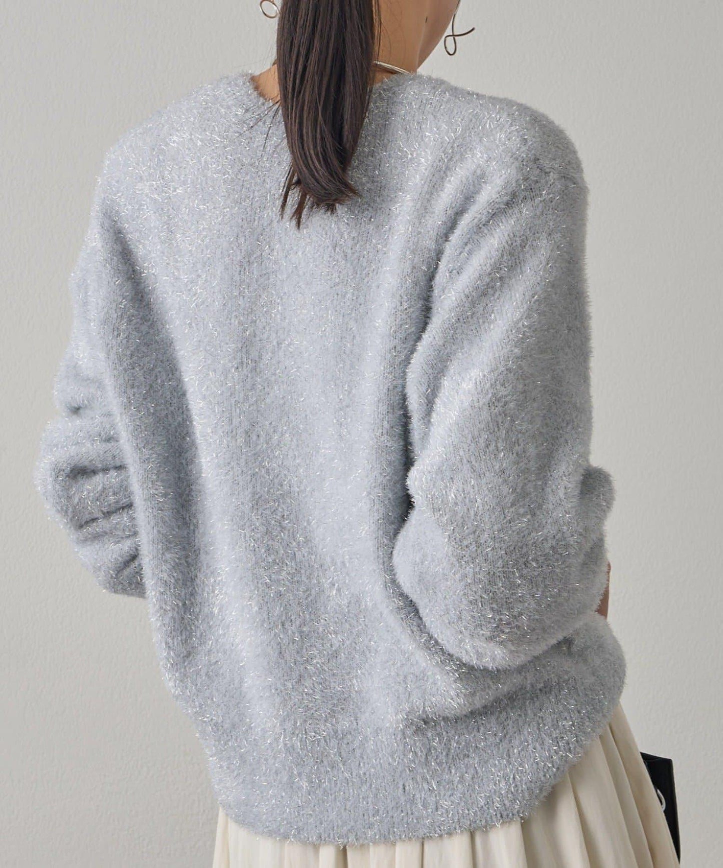 亮片針織套頭衫