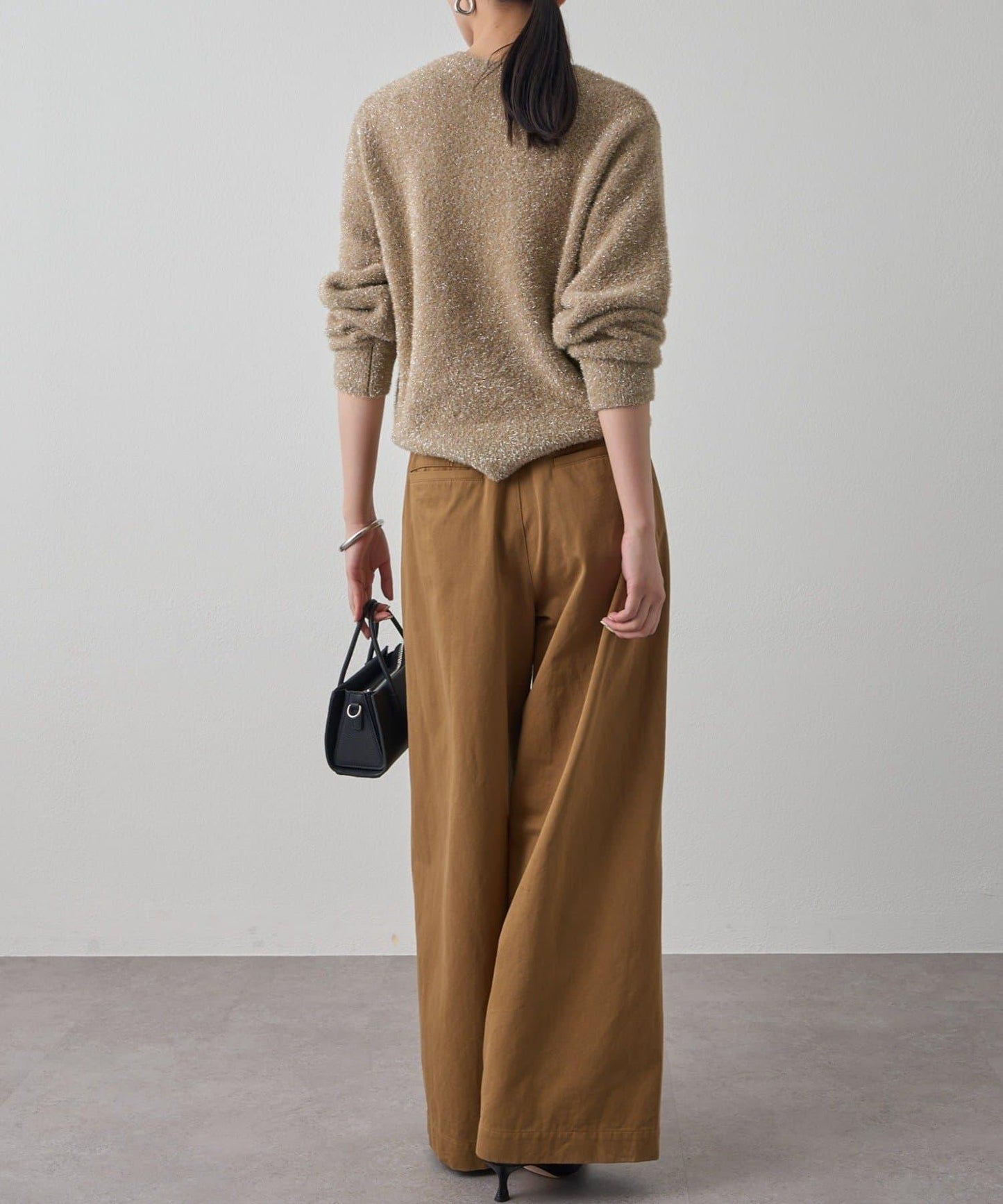 亮片針織套頭衫