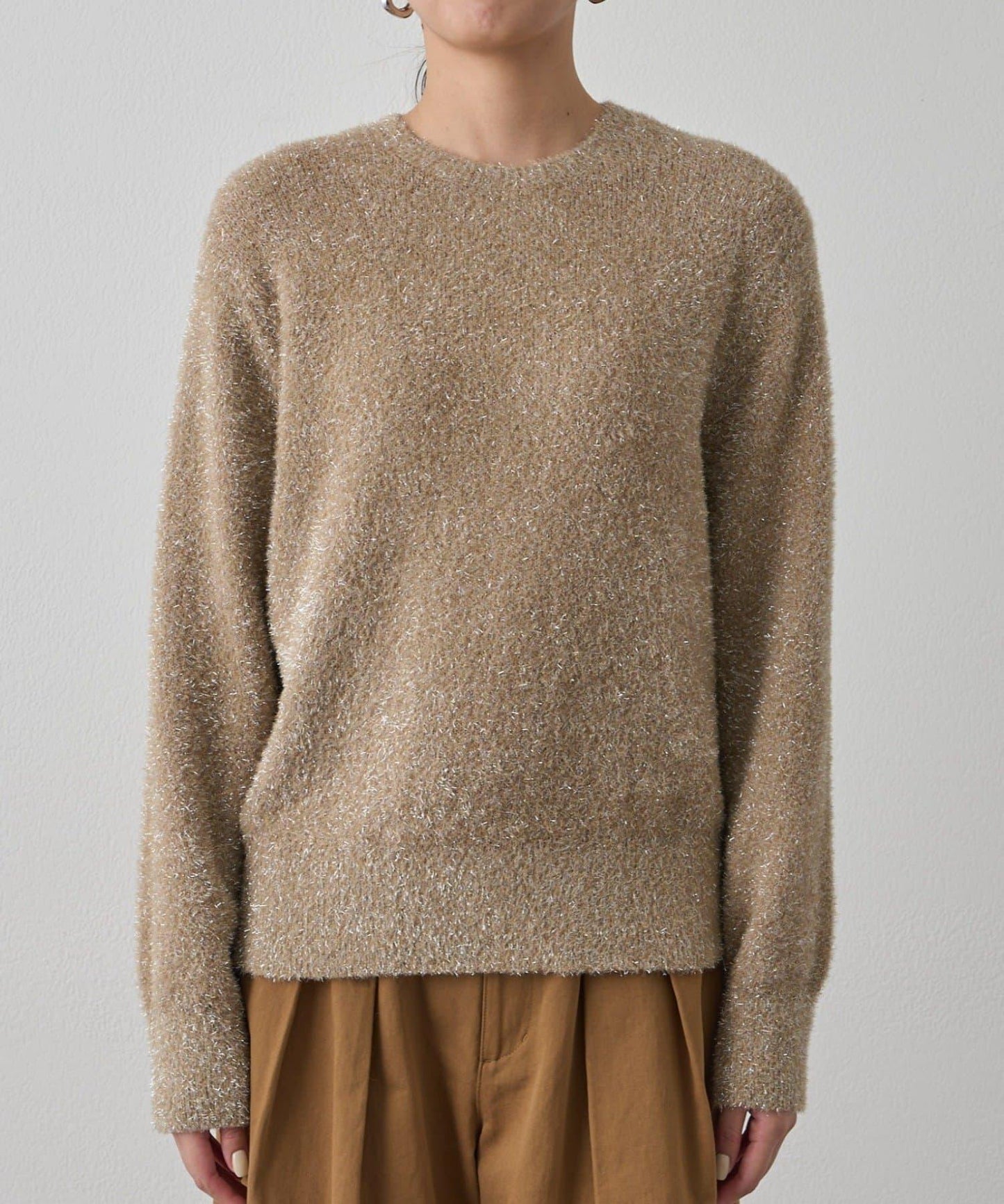 亮片針織套頭衫