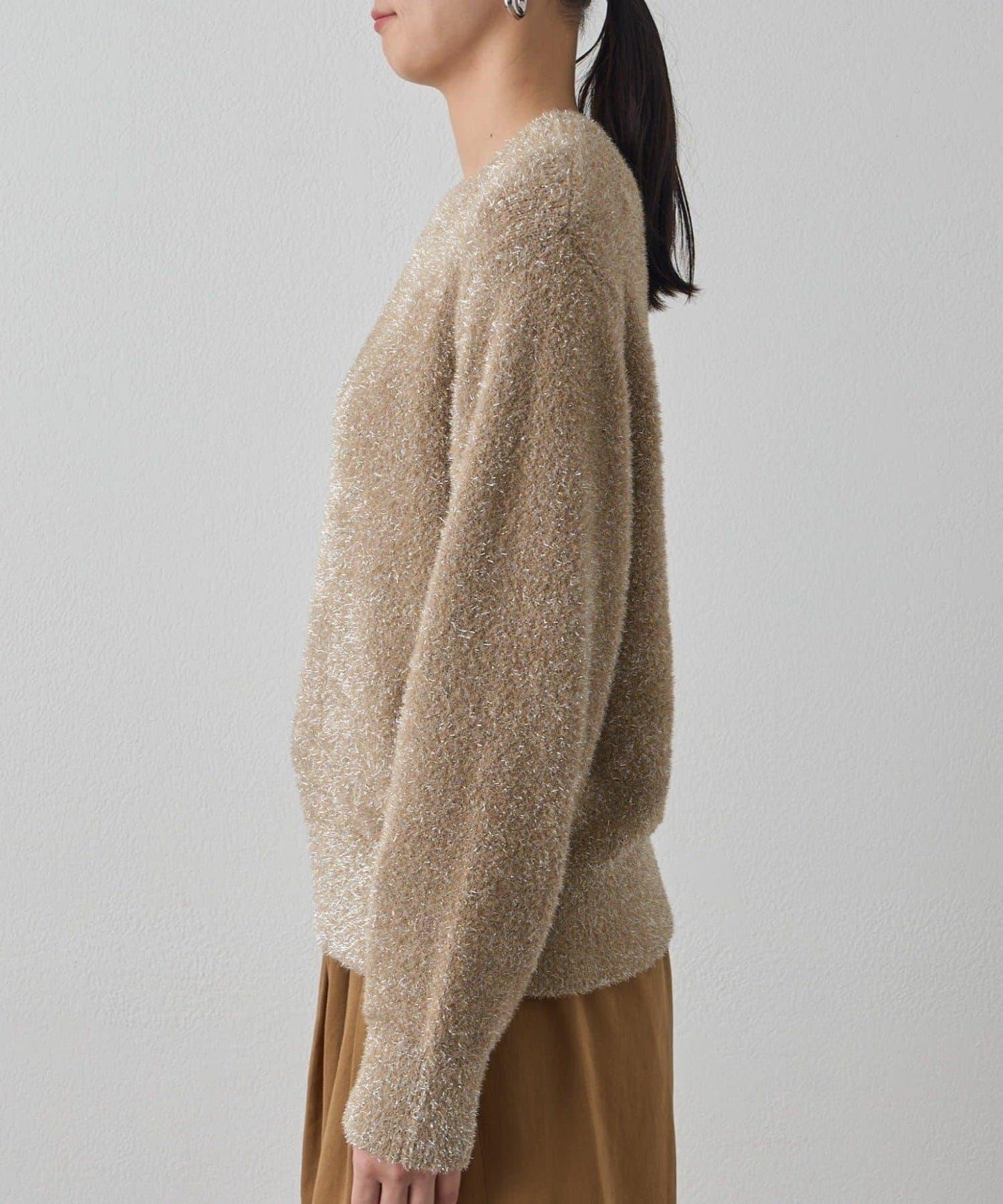 亮片針織套頭衫