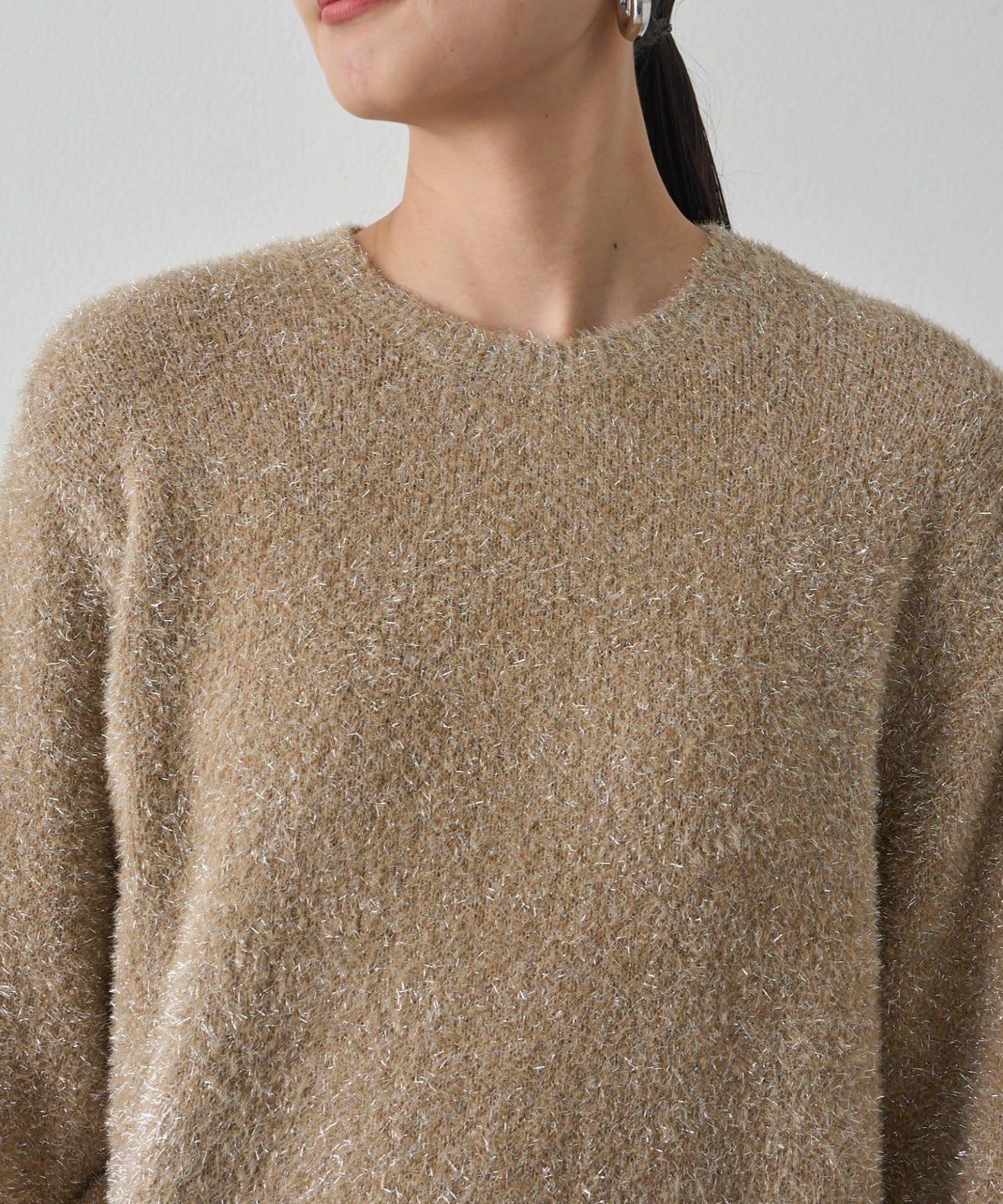 亮片針織套頭衫