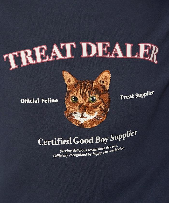 毛圈繡狗狗&貓咪衛衣套頭衫