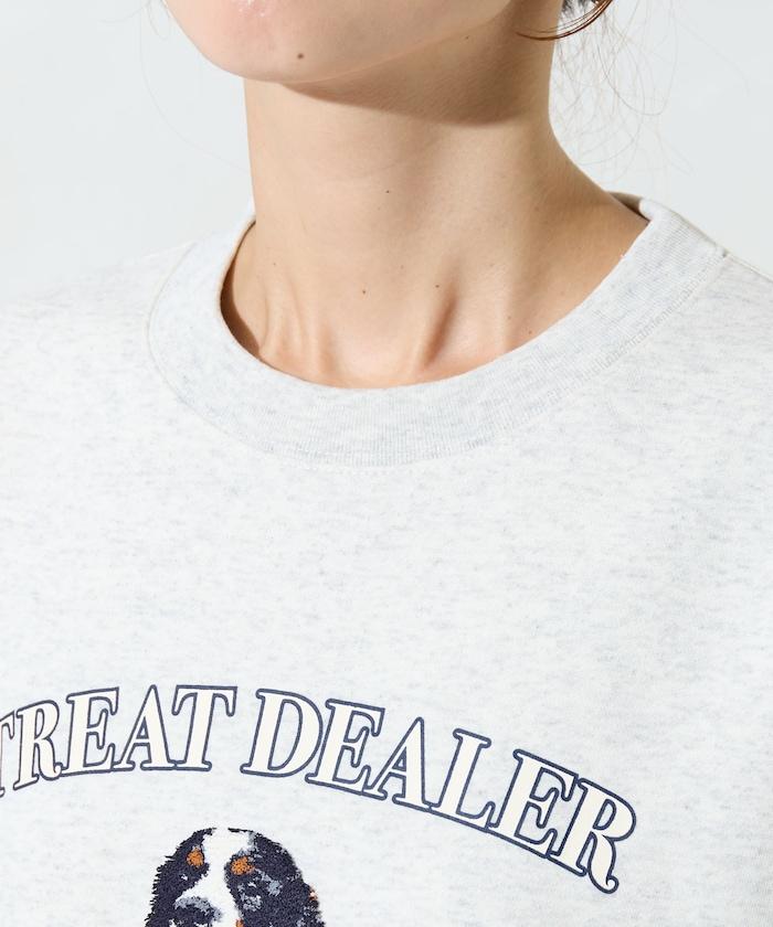 毛圈繡狗狗&貓咪衛衣套頭衫