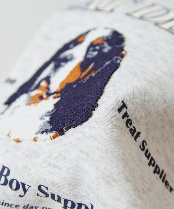 毛圈繡狗狗&貓咪衛衣套頭衫