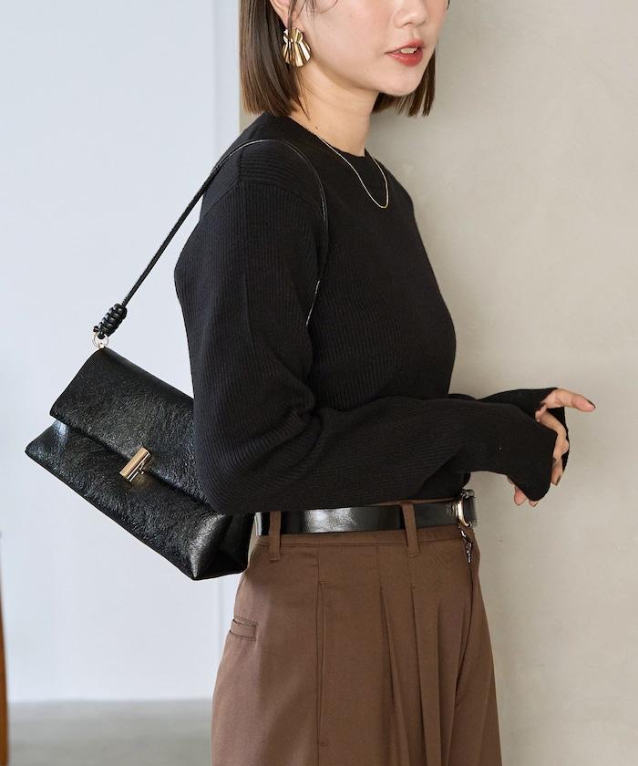 吸溼發熱羅紋圓領針織套頭衫