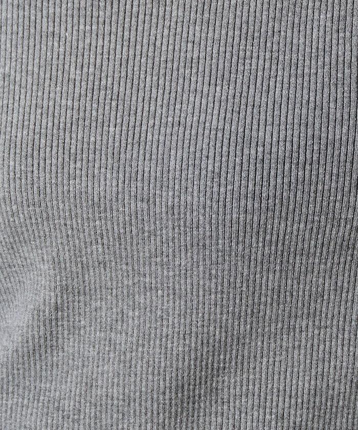 吸溼發熱羅紋圓領針織套頭衫