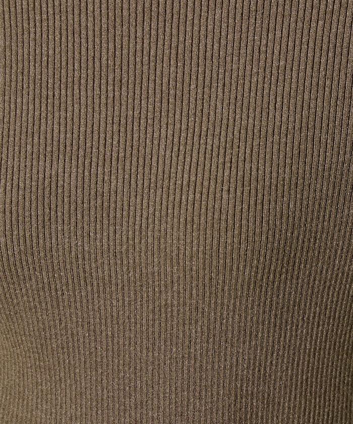 吸溼發熱羅紋圓領針織套頭衫