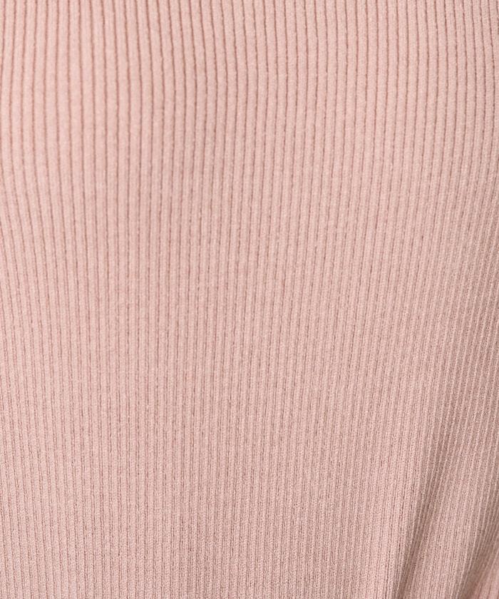 吸溼發熱羅紋圓領針織套頭衫