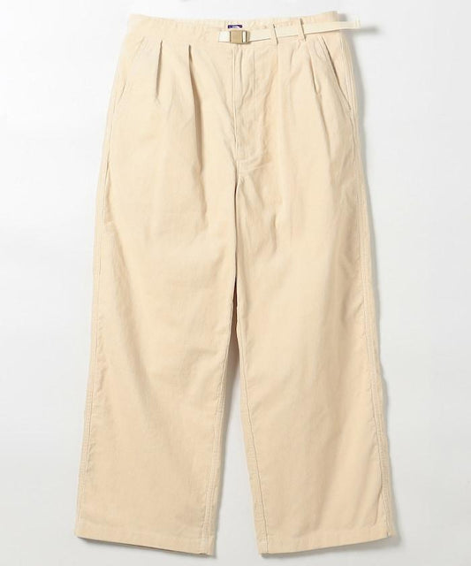 燈芯絨寬鬆直筒工裝褲