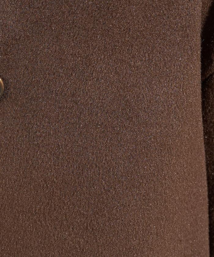 海狸毛中長款大衣/夾克大衣