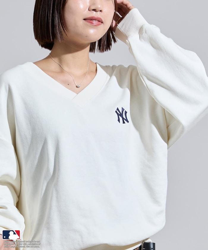 MLB V領背部標誌衛衣