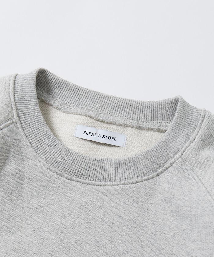 COMFORT HEATHER 復古風格內刷毛插肩圓領衛衣