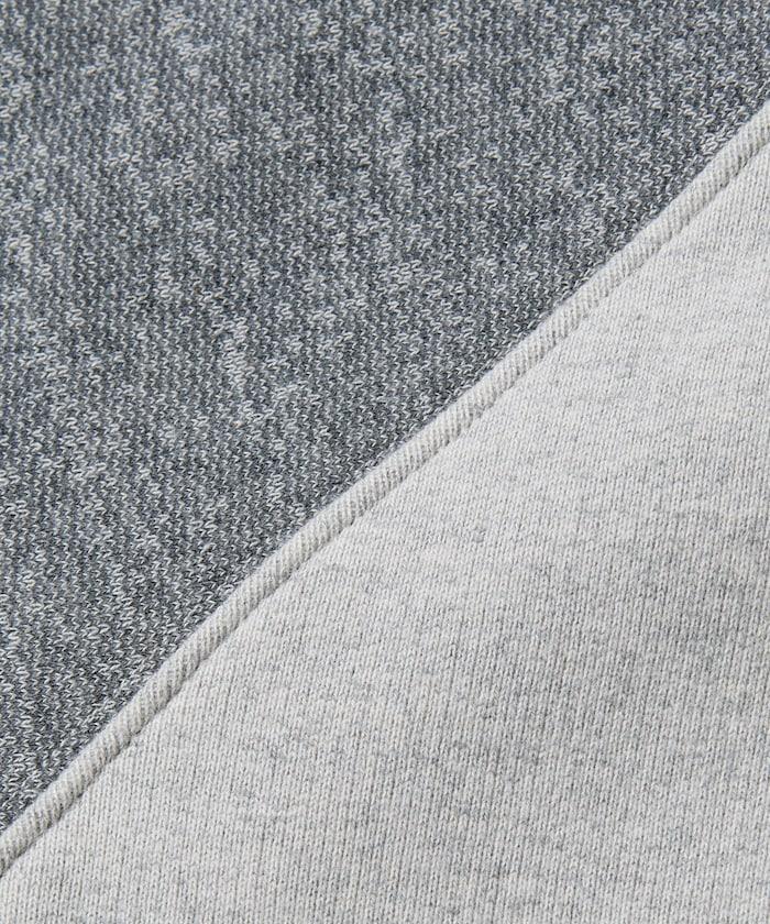 COMFORT HEATHER 復古風格內刷毛插肩圓領衛衣