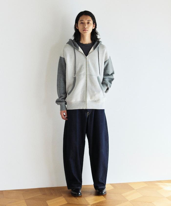 COMFORT HEATHER 復古風格 內刷毛 拉鍊連帽衛衣