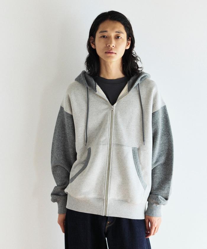 COMFORT HEATHER 復古風格 內刷毛 拉鍊連帽衛衣