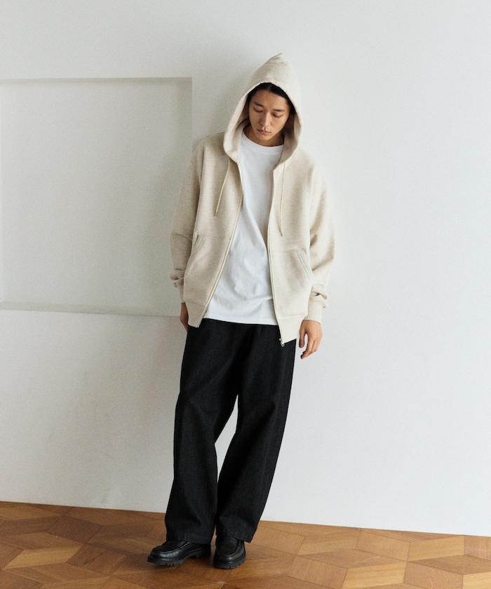 COMFORT HEATHER 復古風格 內刷毛 拉鍊連帽衛衣