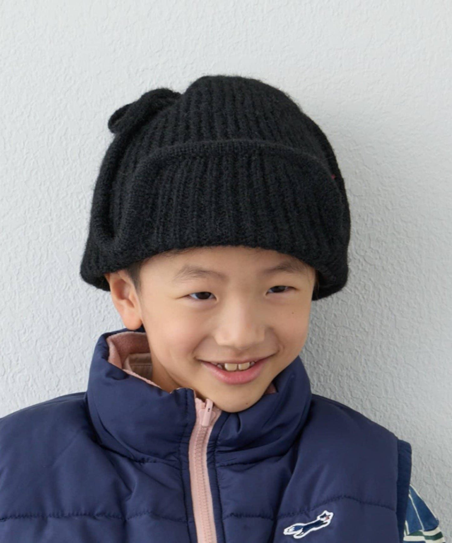 【KIDS】帶耳朵兩用針織帽