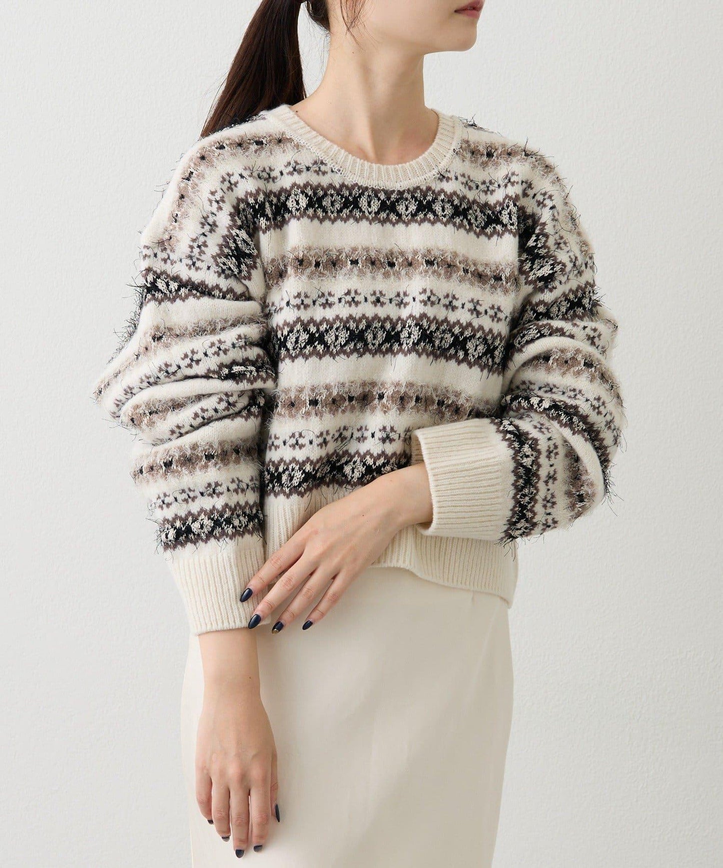 費爾島短款針織衫