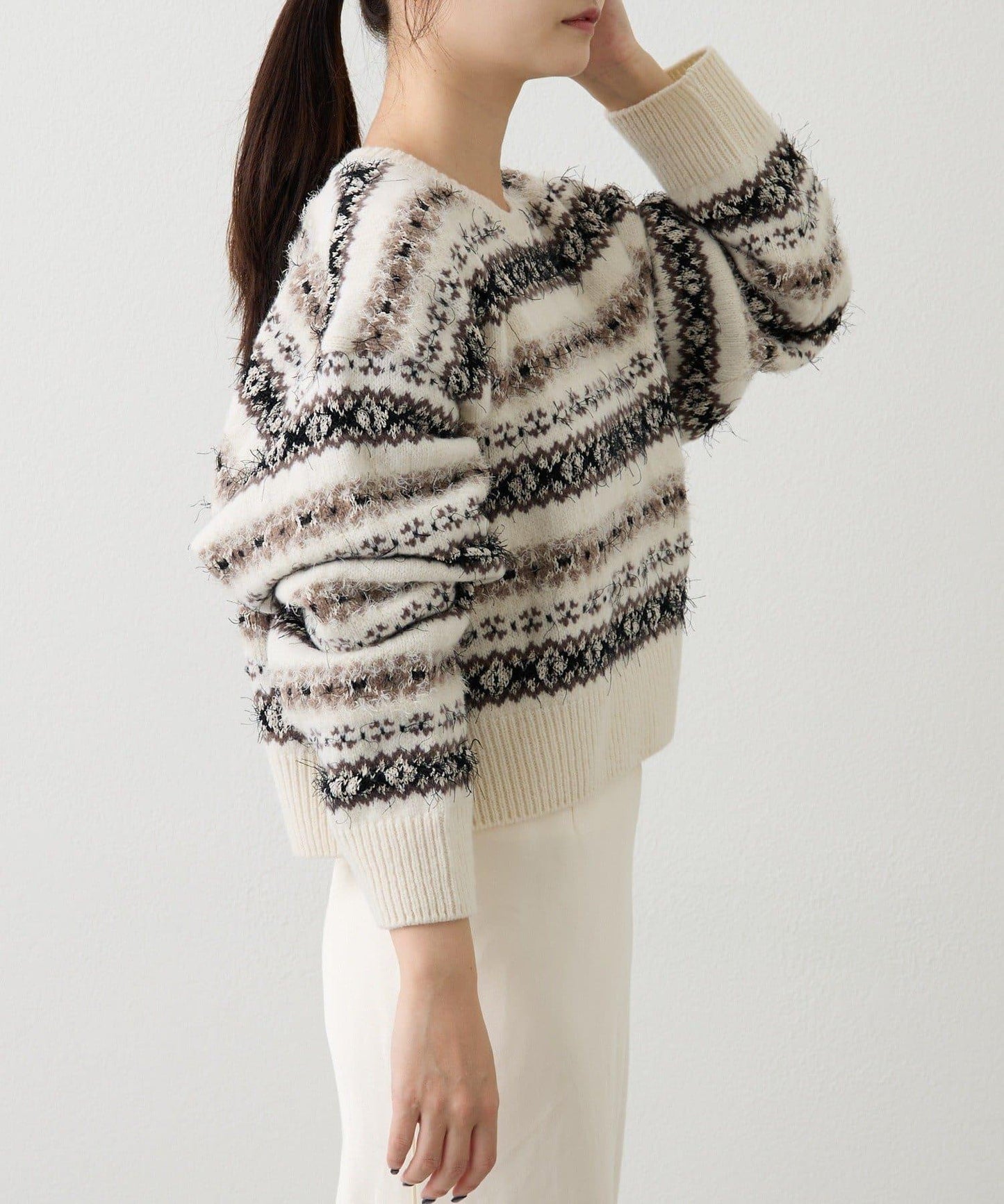 費爾島短款針織衫