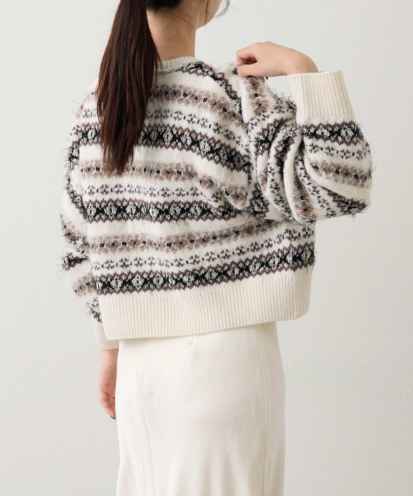 費爾島短款針織衫