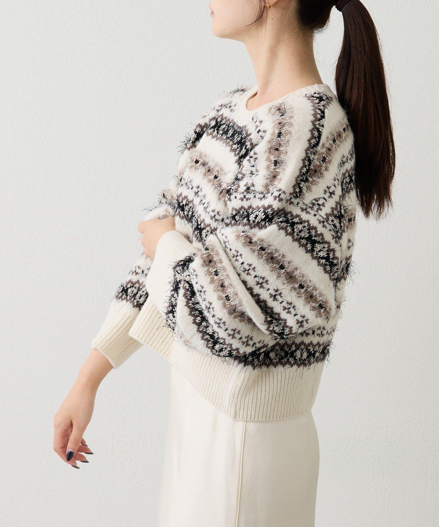 費爾島短款針織衫