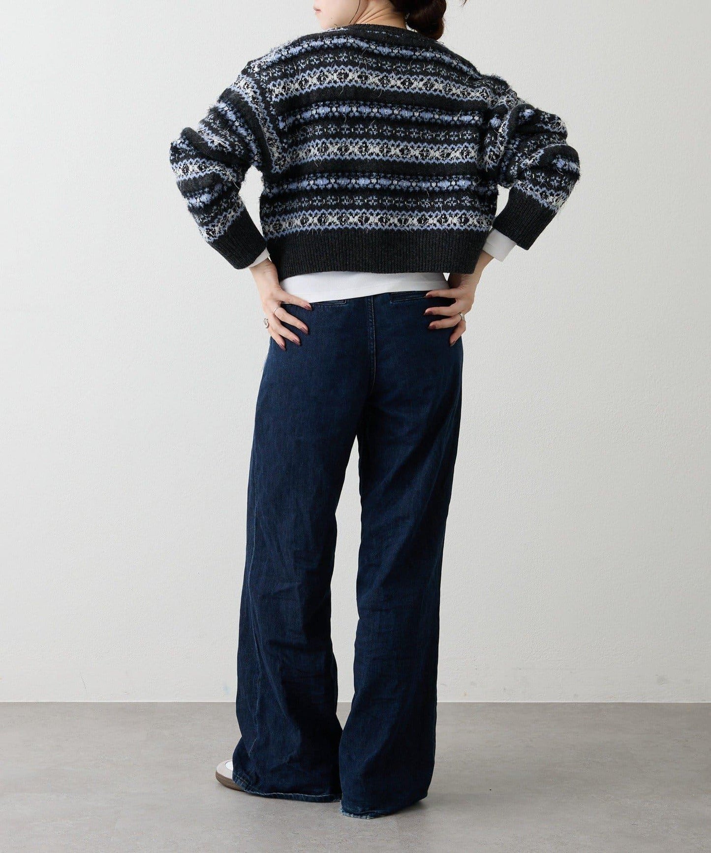 費爾島短款針織衫