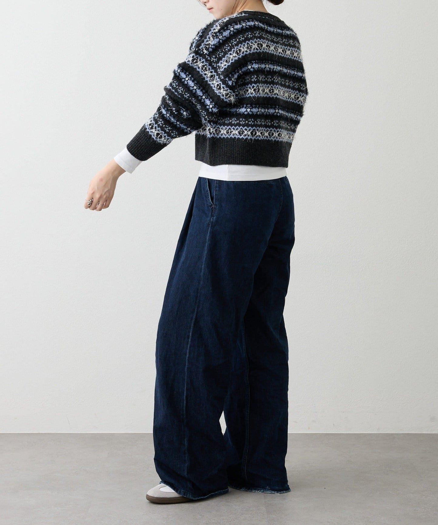 費爾島短款針織衫