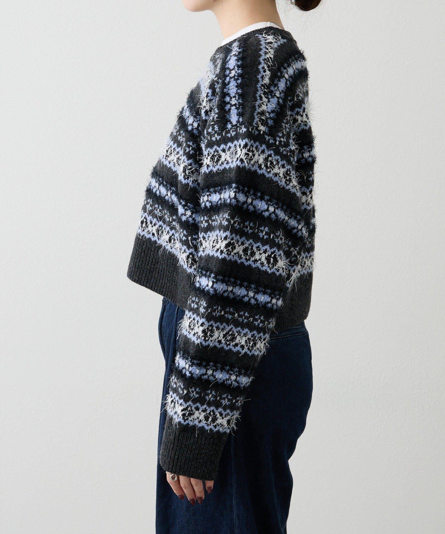 費爾島短款針織衫