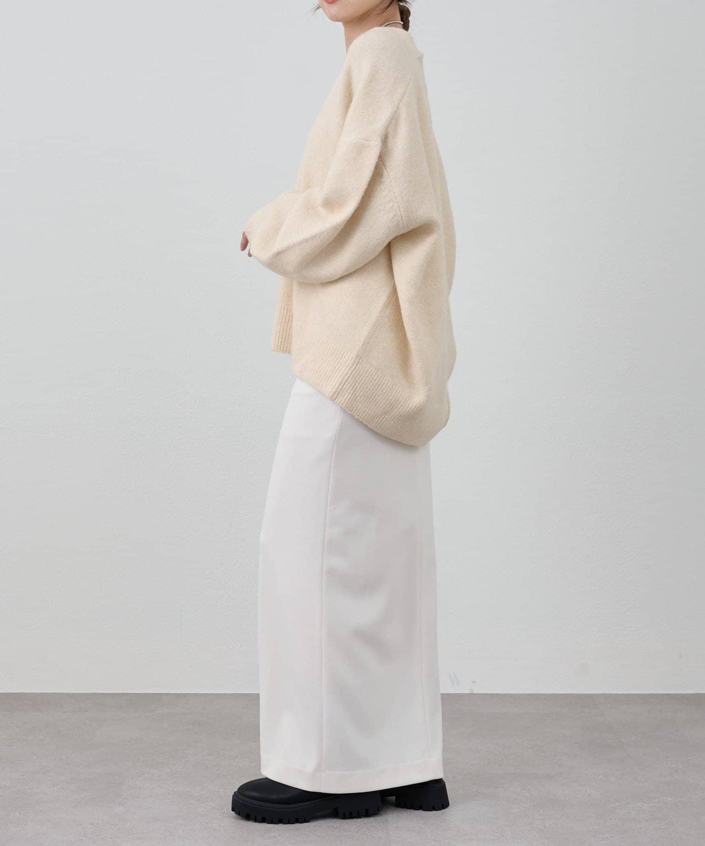 《@kanako_iki聯名配色》波浪領針織衫