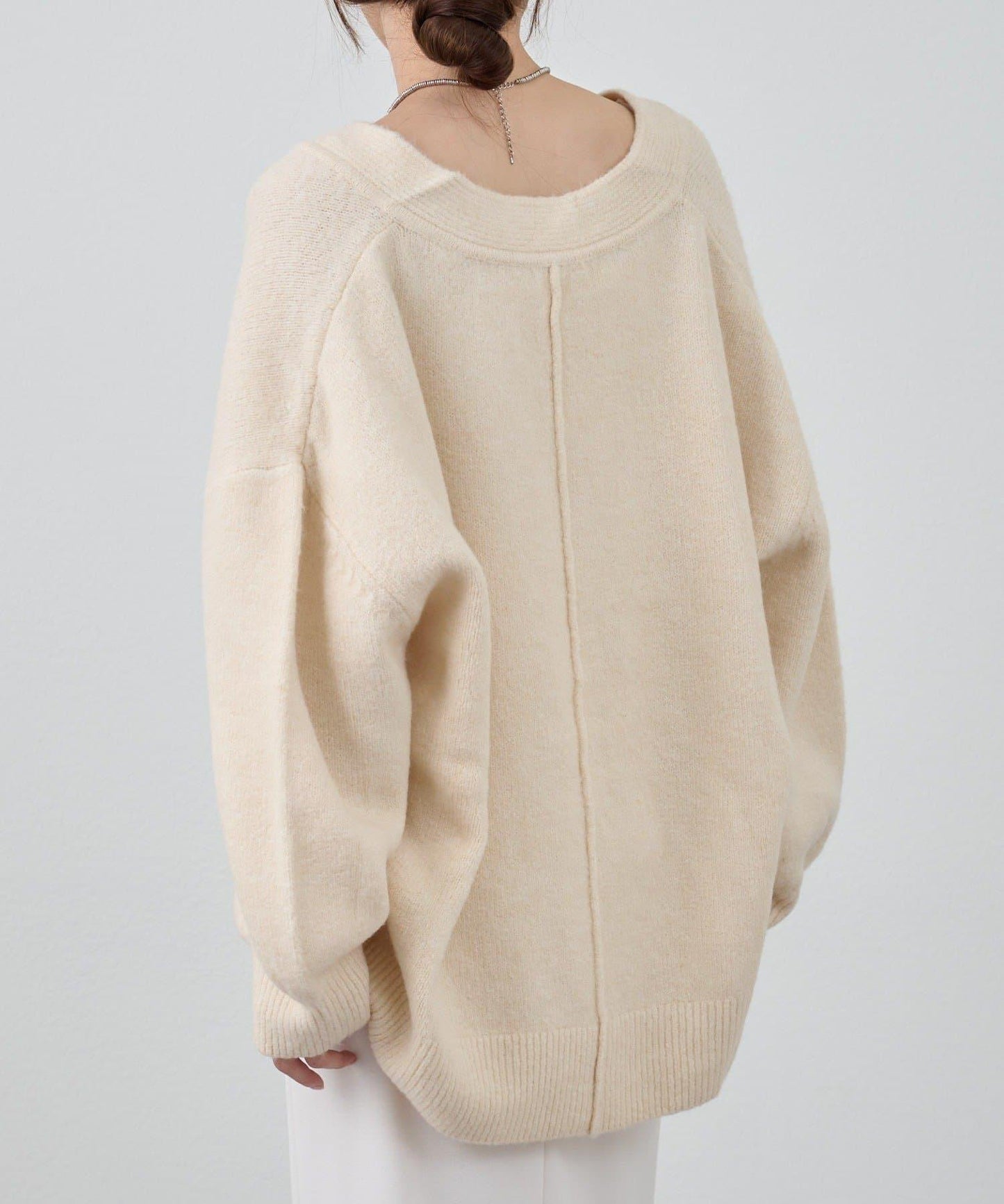 《@kanako_iki聯名配色》波浪領針織衫