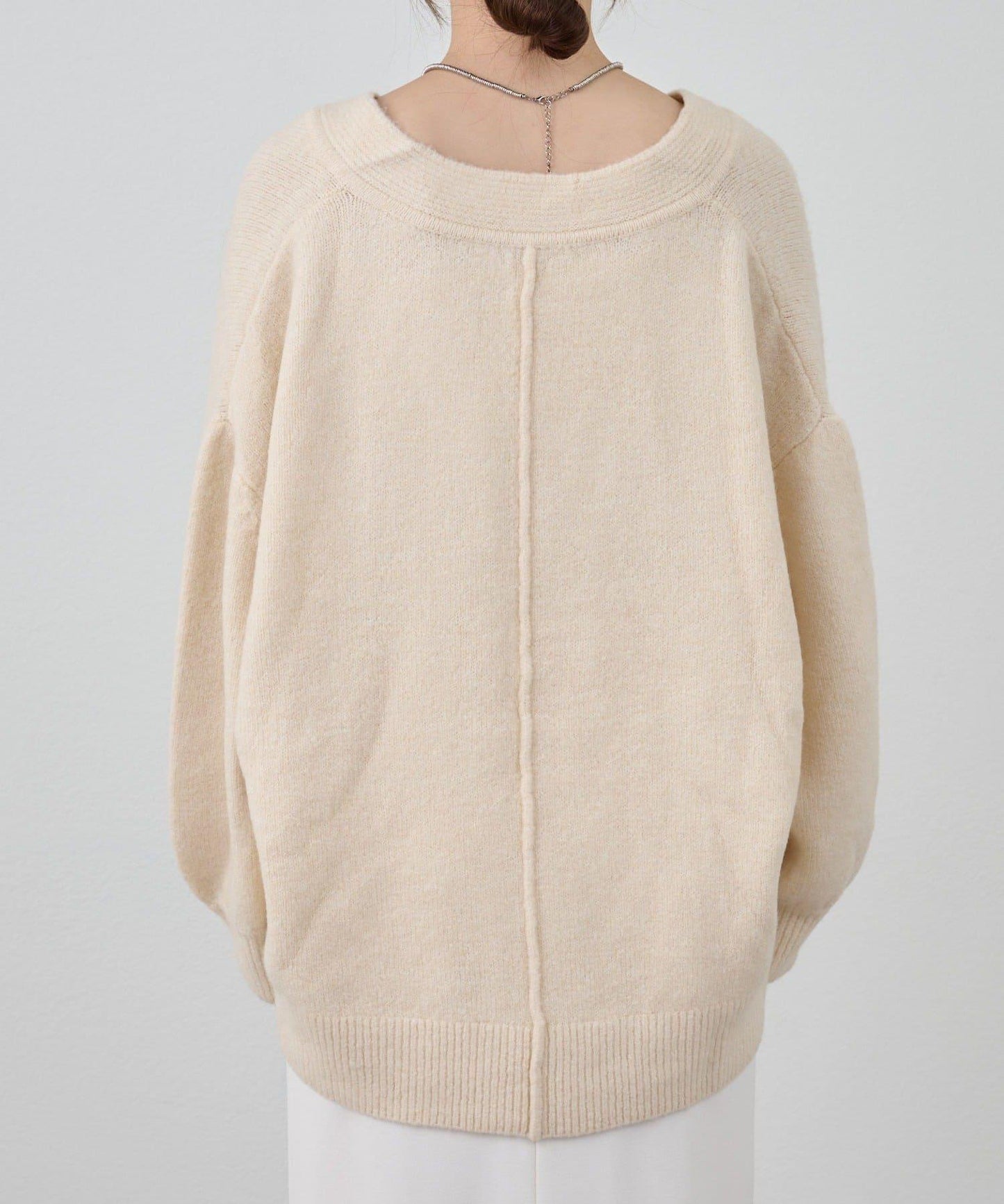 《@kanako_iki聯名配色》波浪領針織衫