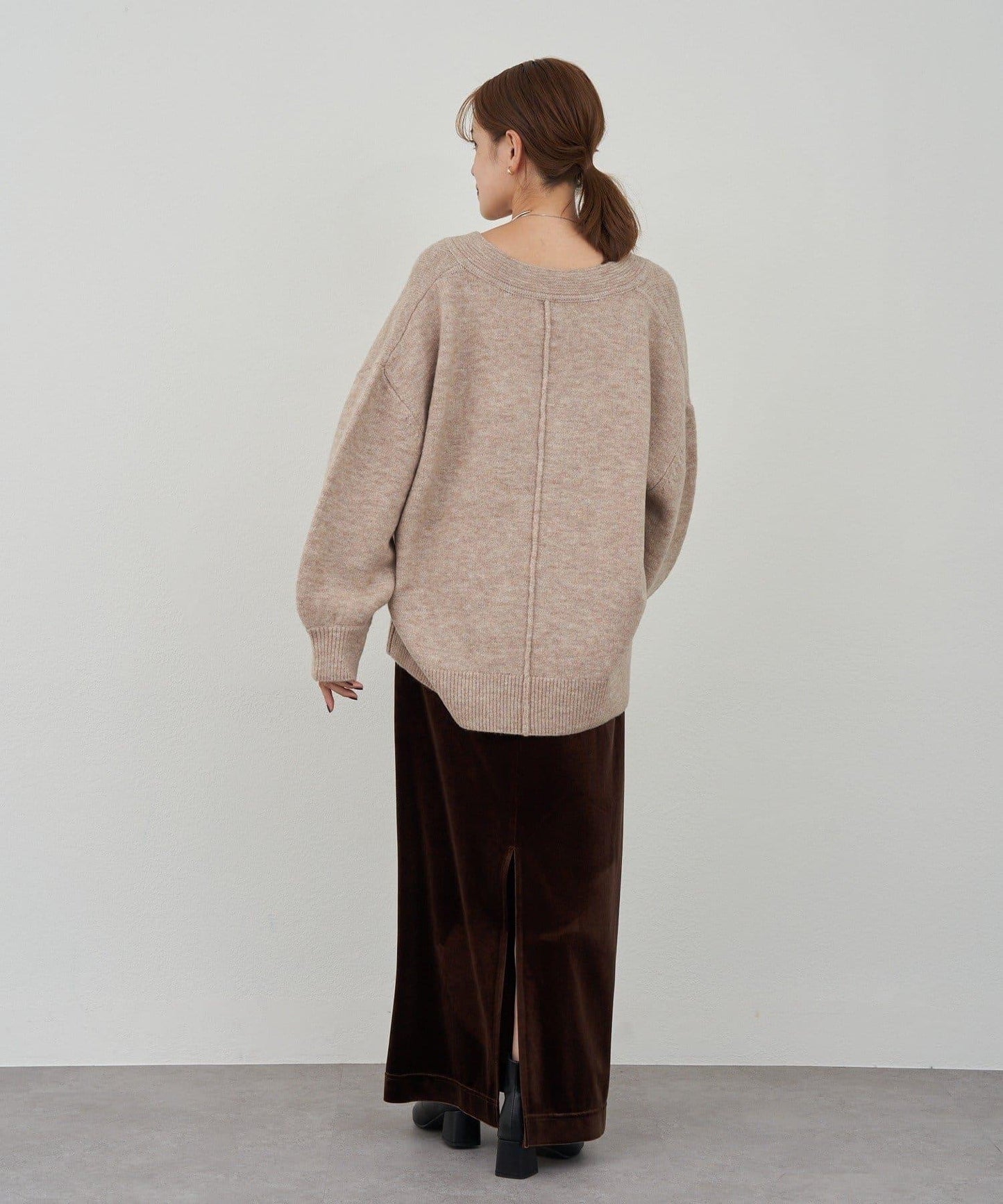 《@kanako_iki聯名配色》波浪領針織衫