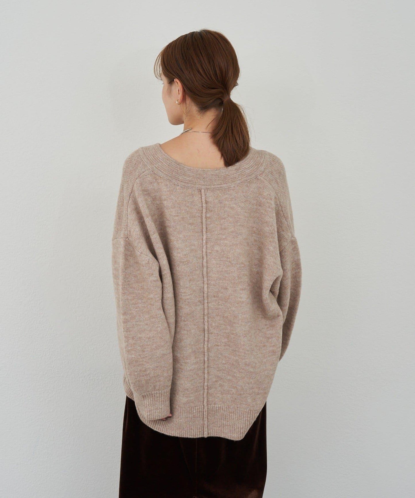 《@kanako_iki聯名配色》波浪領針織衫