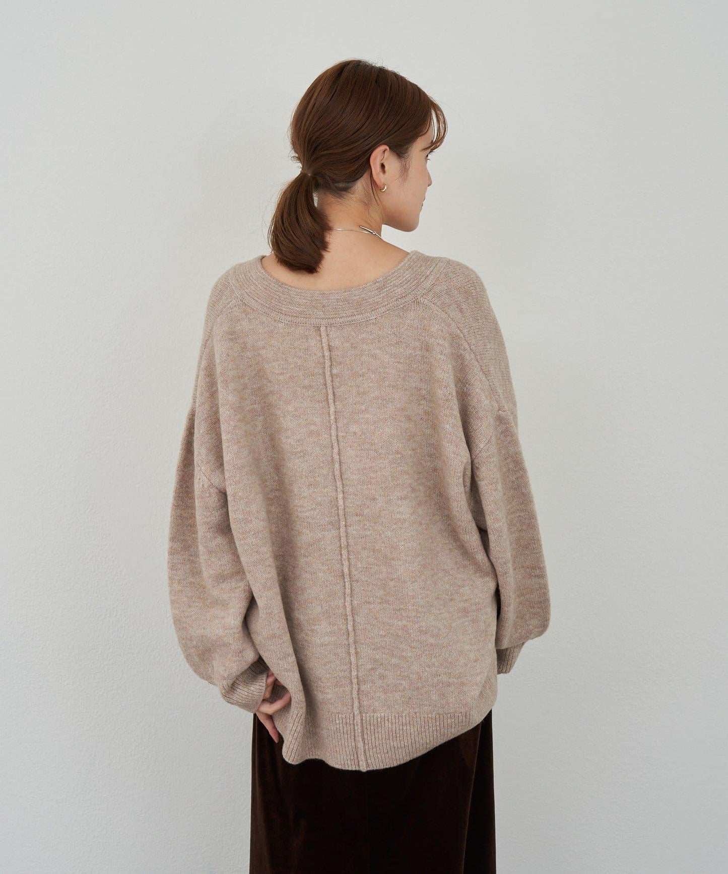 《@kanako_iki聯名配色》波浪領針織衫