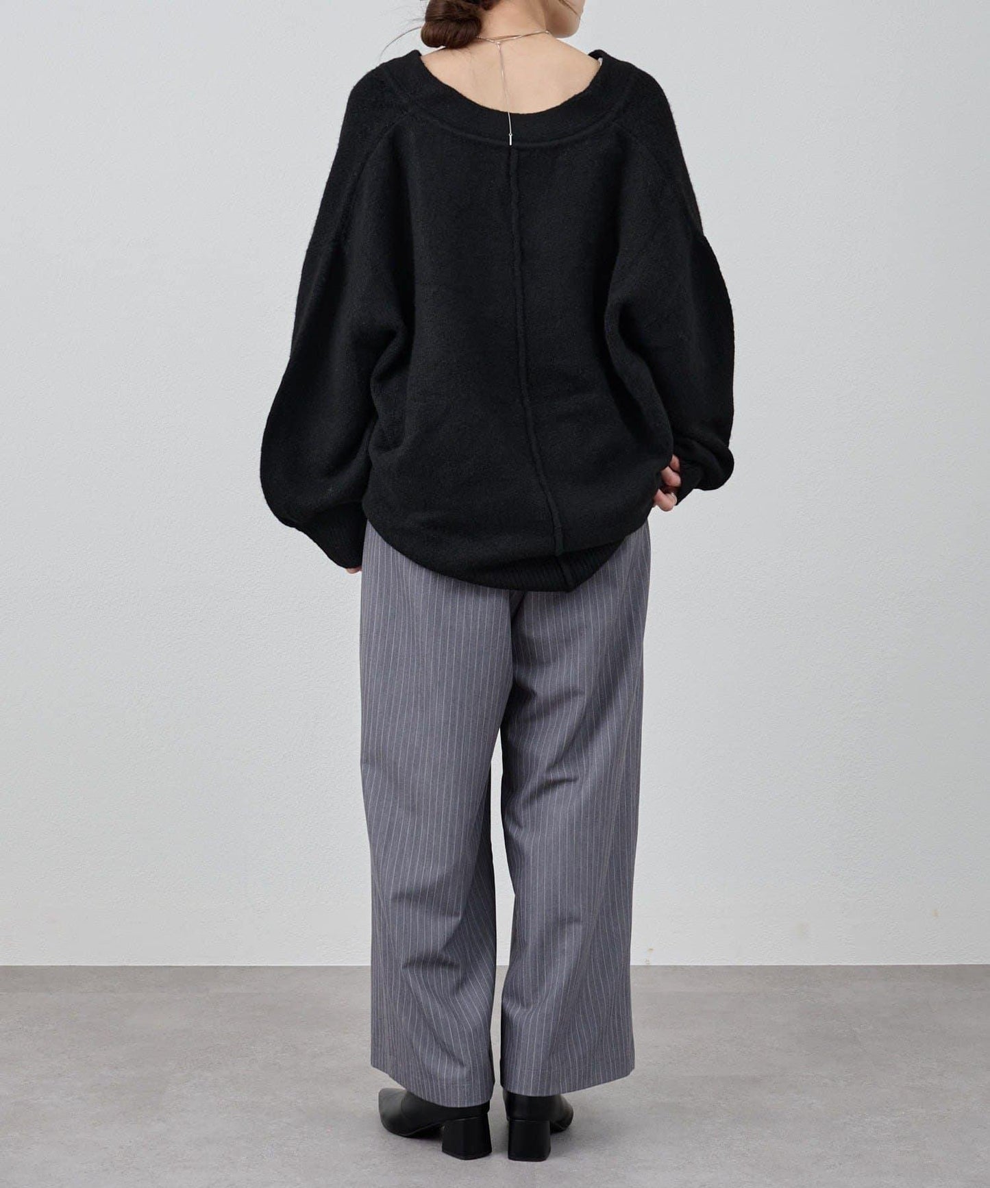 《@kanako_iki聯名配色》波浪領針織衫