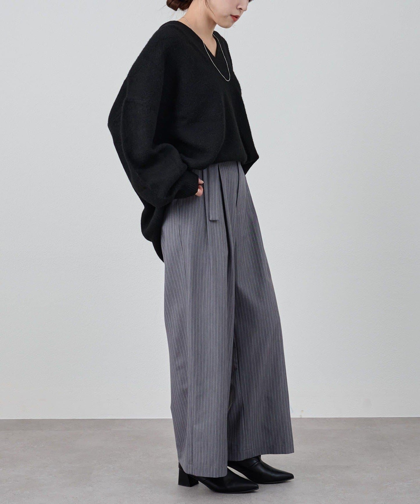 《@kanako_iki聯名配色》波浪領針織衫