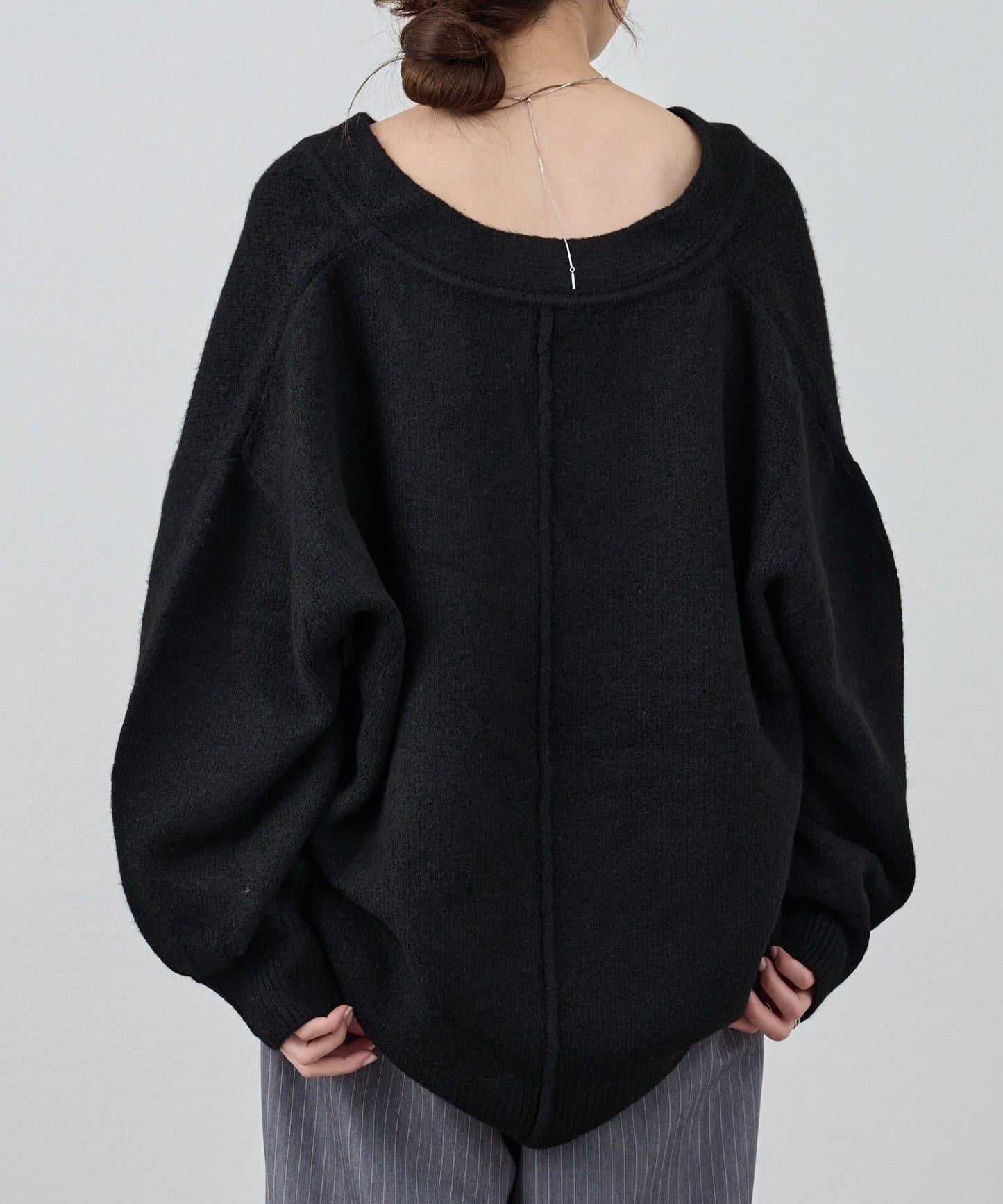 《@kanako_iki聯名配色》波浪領針織衫