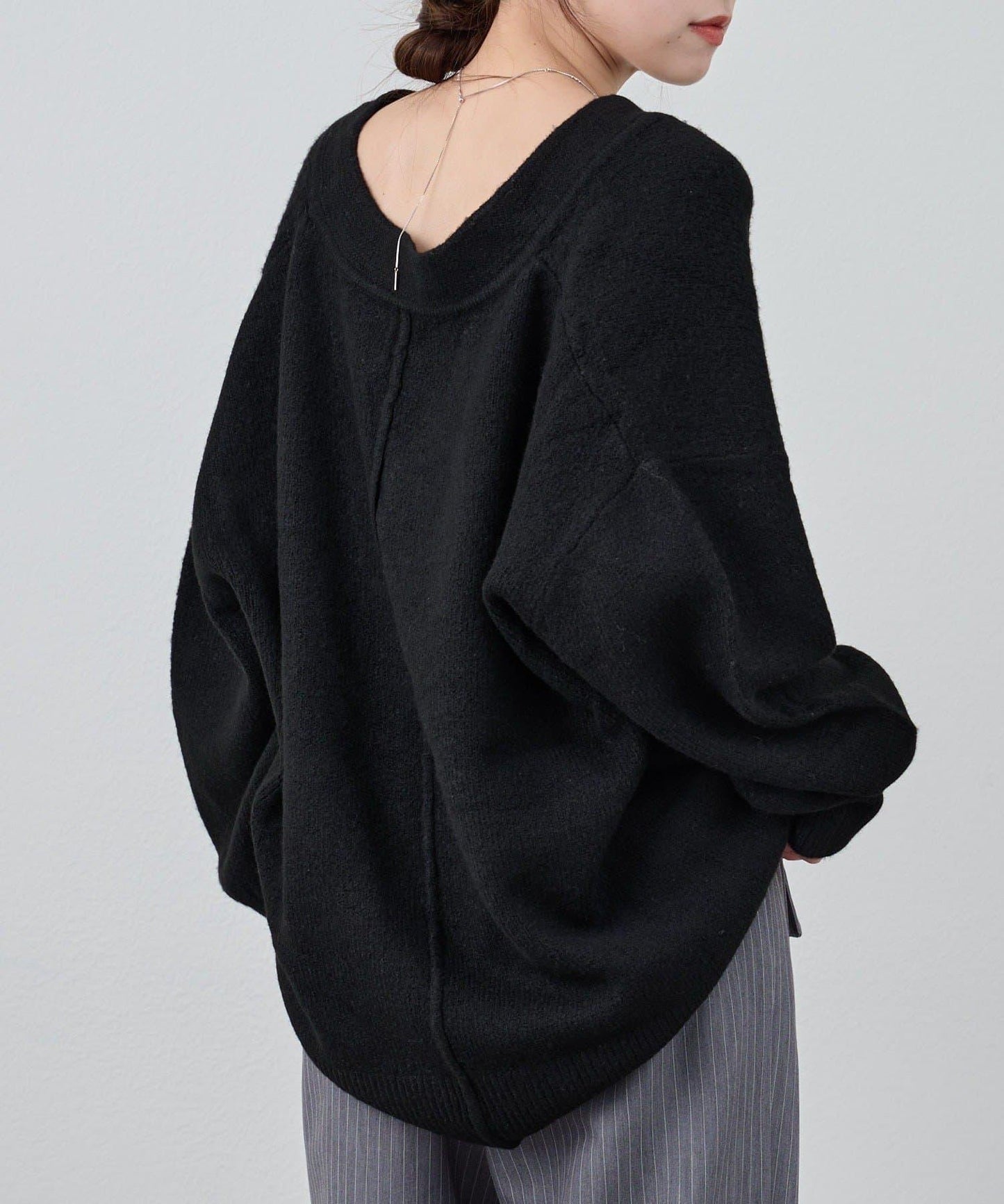 《@kanako_iki聯名配色》波浪領針織衫