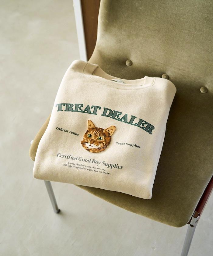 毛圈繡狗狗&貓咪衛衣套頭衫