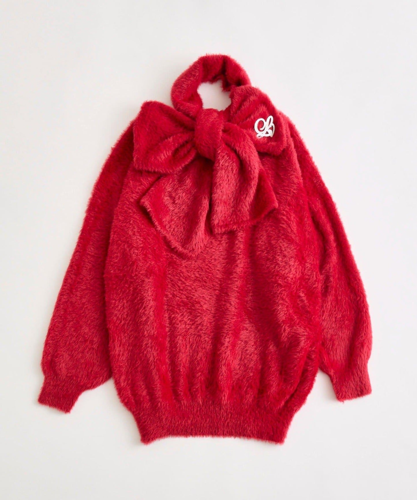 Twinkle帶圍巾針織連衣裙