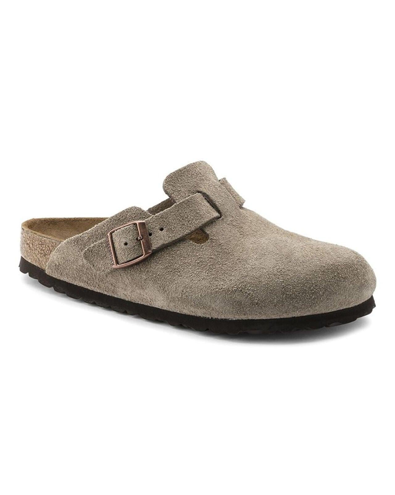 BIRKENSTOCK/BOSTON/麂皮皮革 - 淺褐色
