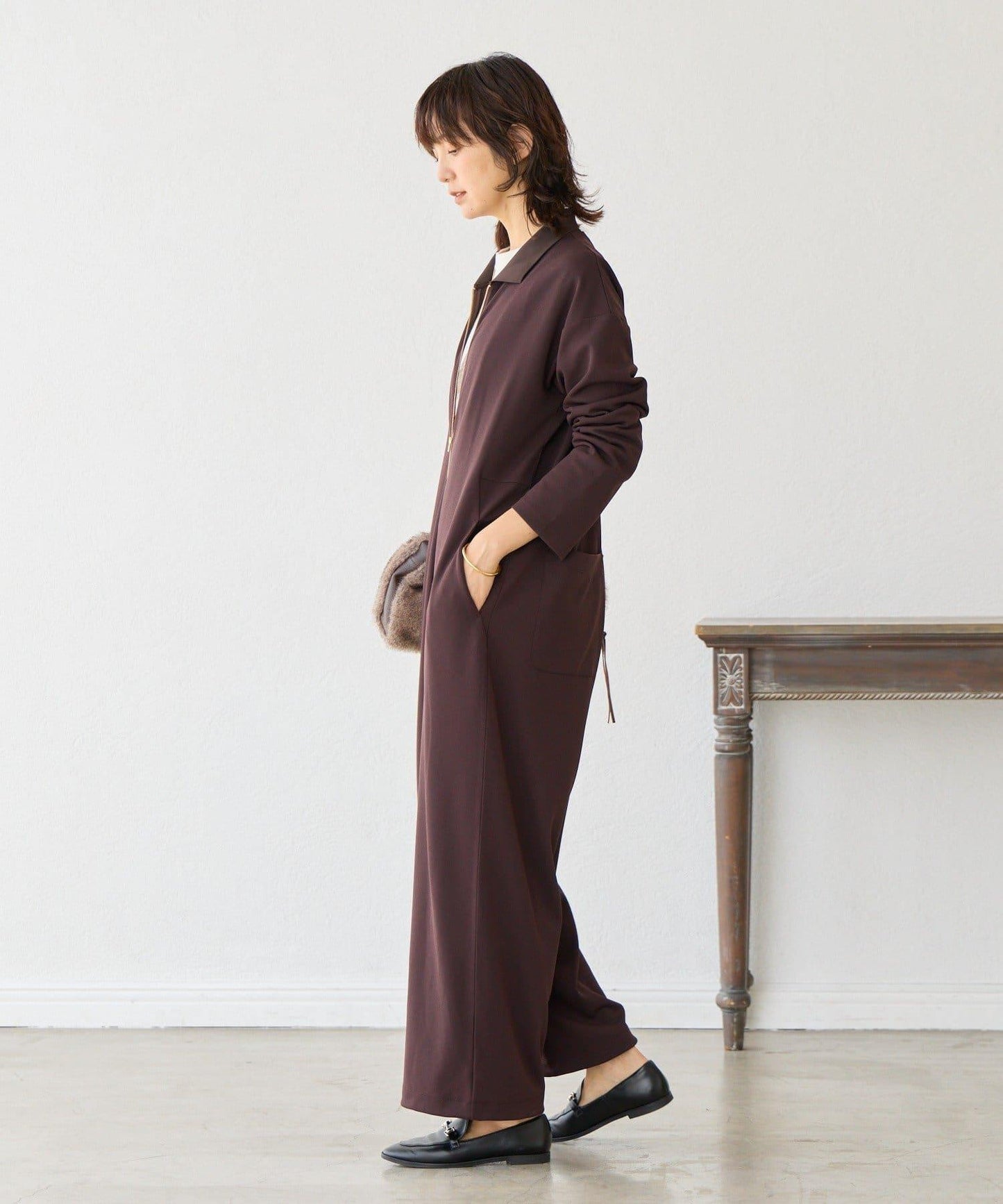 【舒適穿著】翻領連體衣