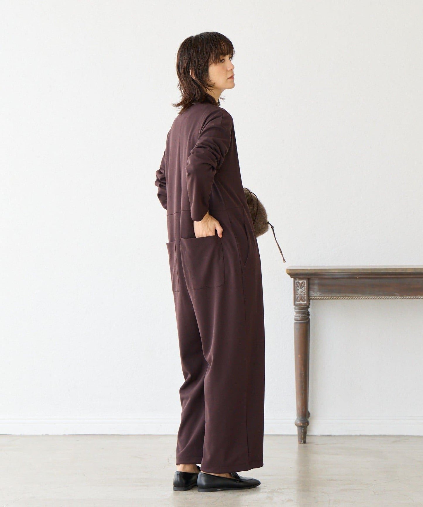 【舒適穿著】翻領連體衣