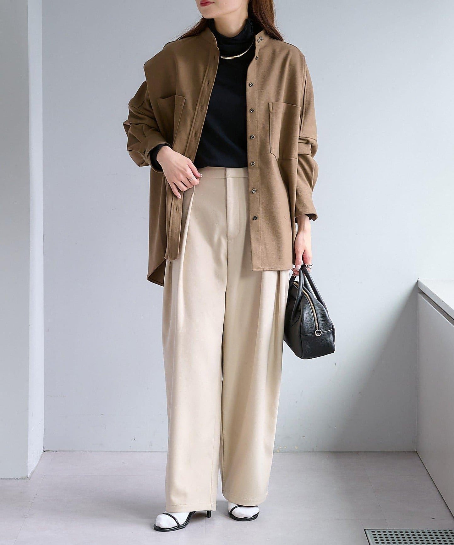 【2尺碼可選/網紅企劃】雙褶加絨西裝褲