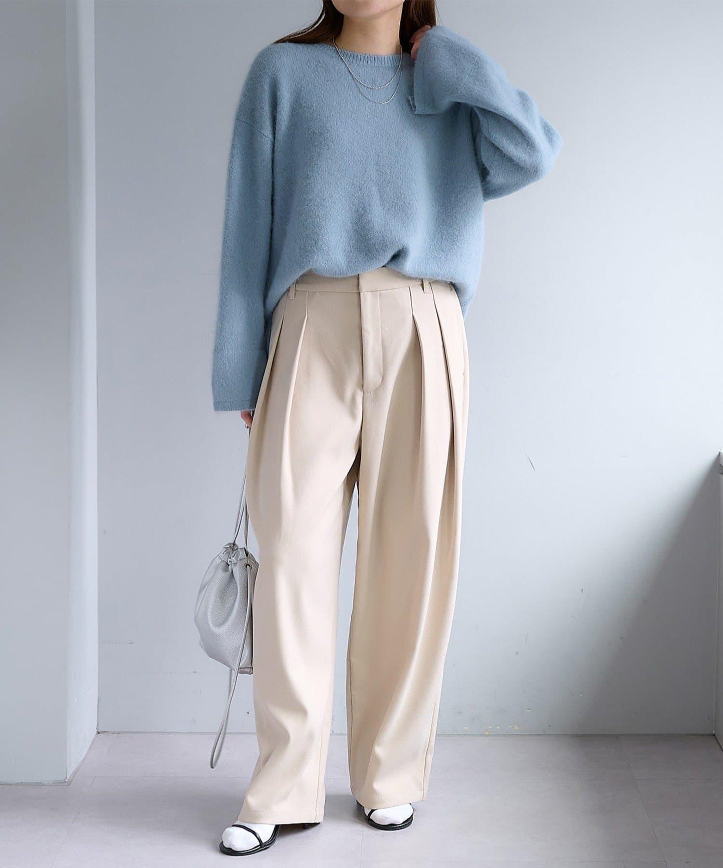 【2尺碼可選/網紅企劃】雙褶加絨西裝褲