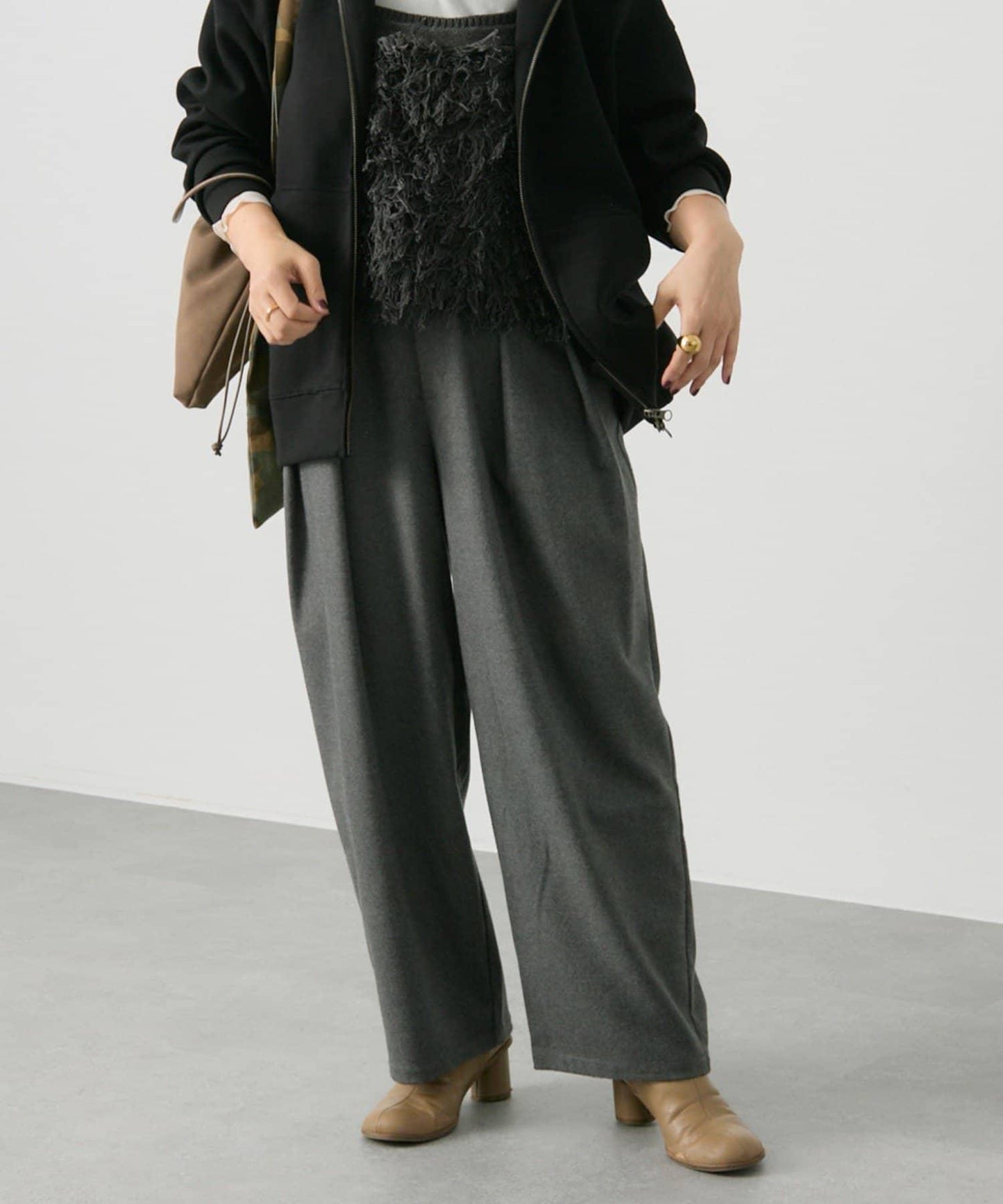 【2尺碼可選/網紅企劃】雙褶加絨西裝褲